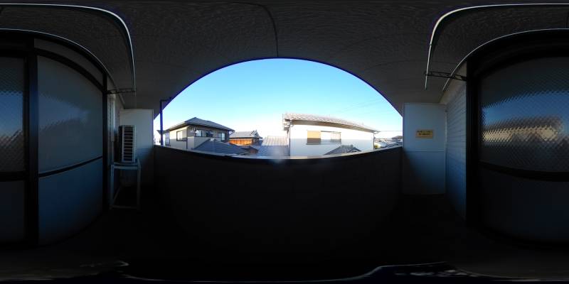 パノラマ画像バルコニー