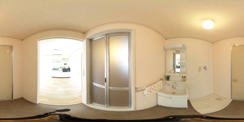 パノラマ画像洗面所