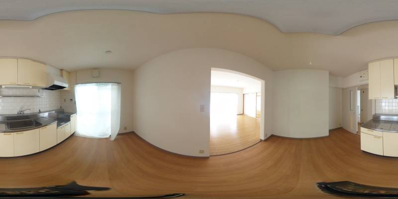 パノラマ画像キッチン