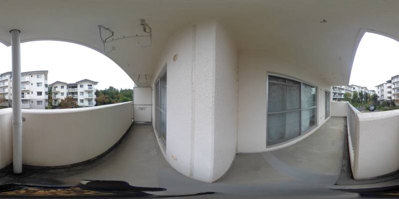 パノラマ画像バルコニー