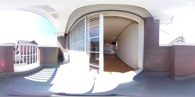 パノラマ画像バルコニー