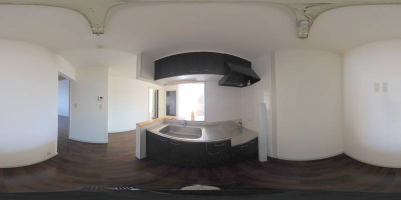 パノラマ画像キッチン