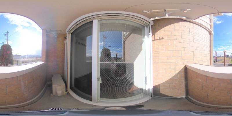 パノラマ画像バルコニー