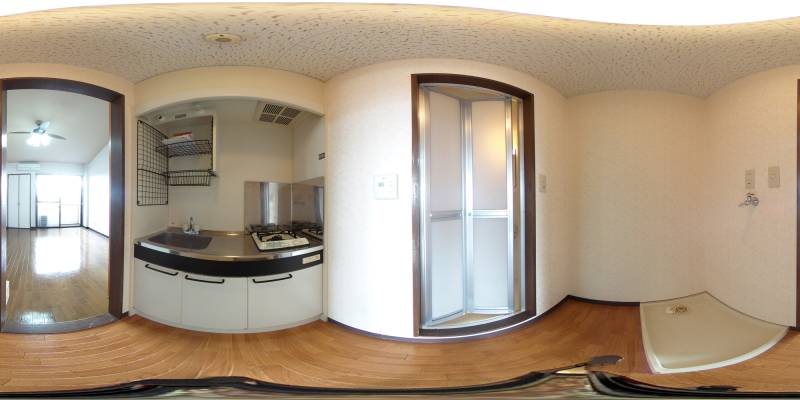 パノラマ画像キッチン