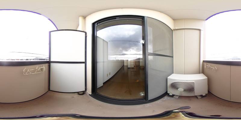 パノラマ画像バルコニー