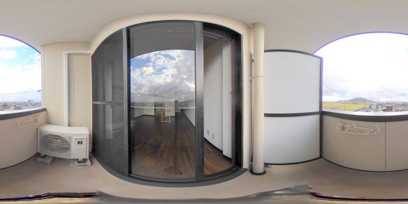 パノラマ画像バルコニー