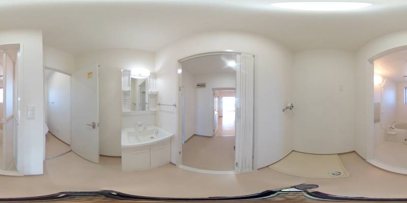 パノラマ画像洗面所