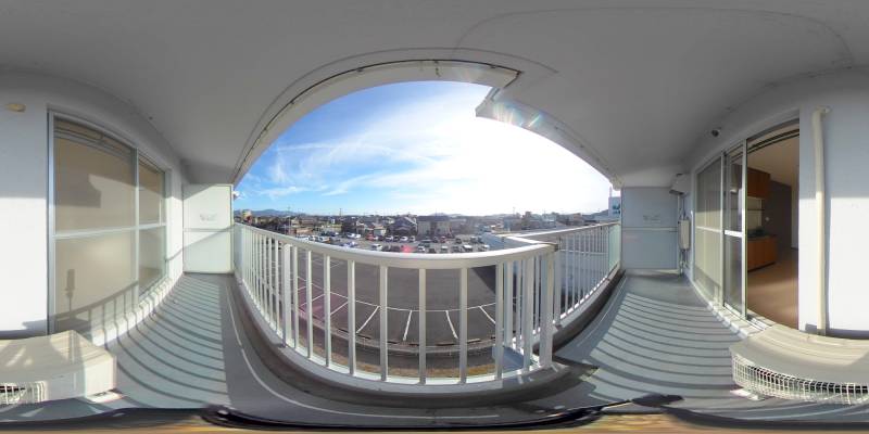 パノラマ画像バルコニー