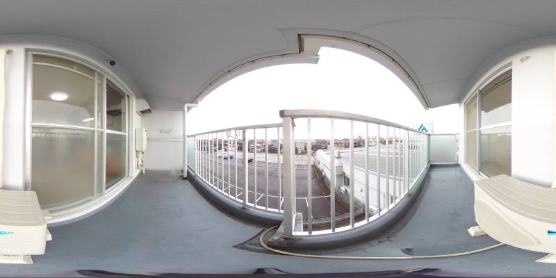 パノラマ画像バルコニー