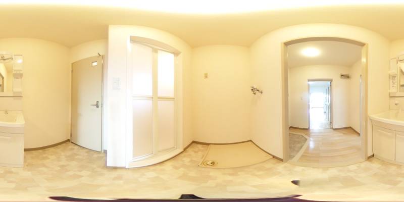 パノラマ画像洗面所