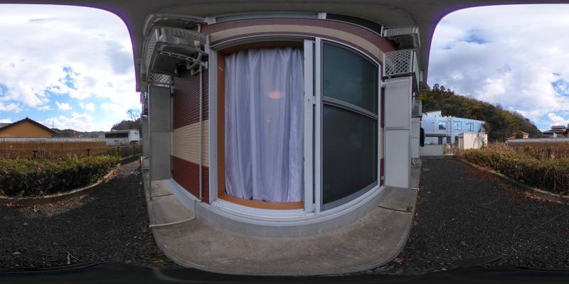 パノラマ画像バルコニー