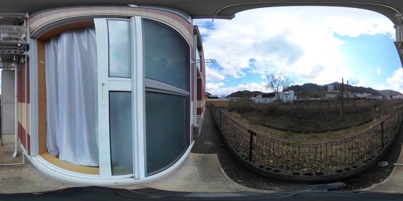 パノラマ画像バルコニー