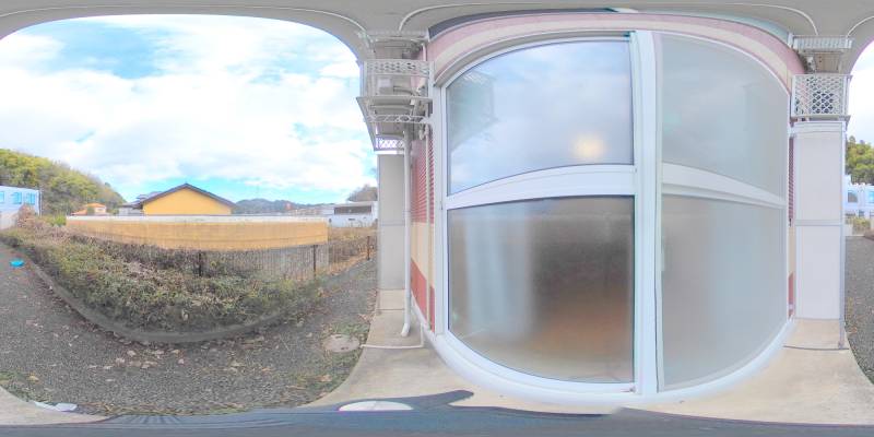 パノラマ画像バルコニー