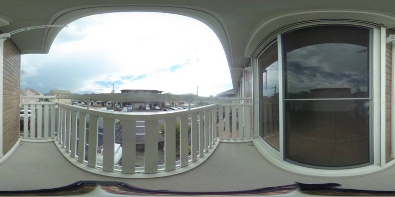 パノラマ画像バルコニー
