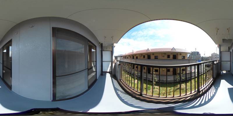 パノラマ画像バルコニー