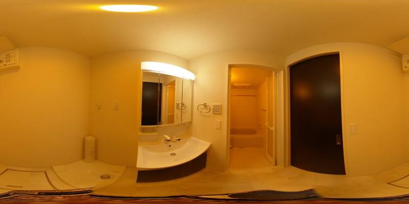 パノラマ画像洗面所