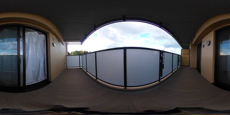 パノラマ画像バルコニー