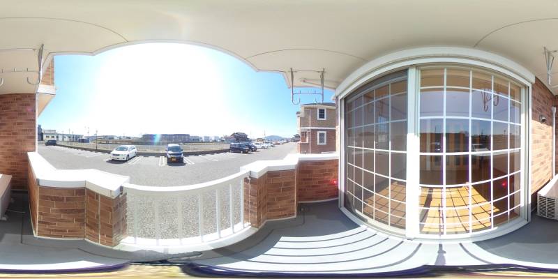 パノラマ画像バルコニー