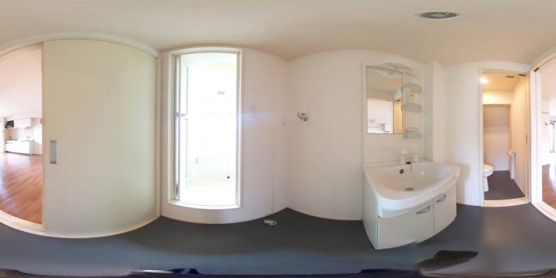 パノラマ画像洗面所