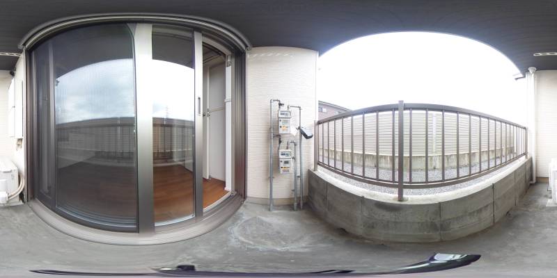 パノラマ画像バルコニー