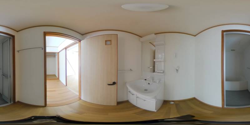 パノラマ画像洗面所