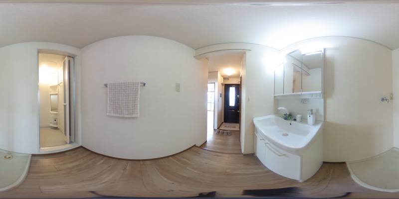 パノラマ画像洗面所