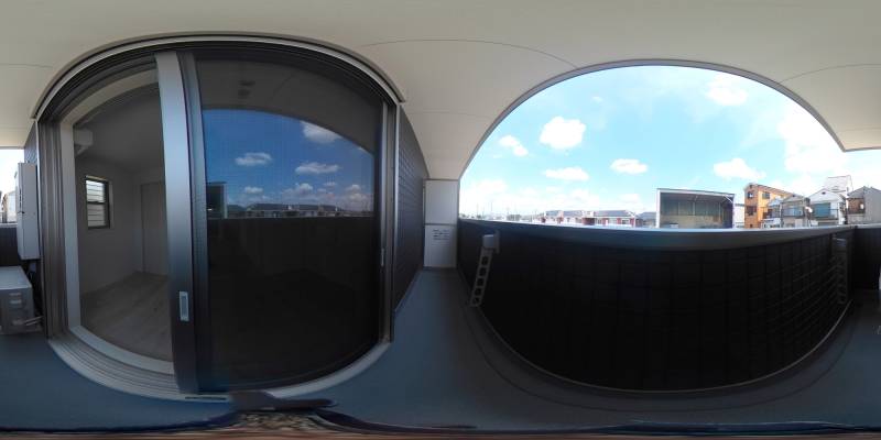 パノラマ画像バルコニー