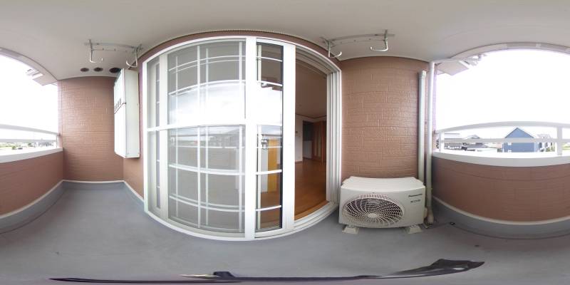 パノラマ画像バルコニー