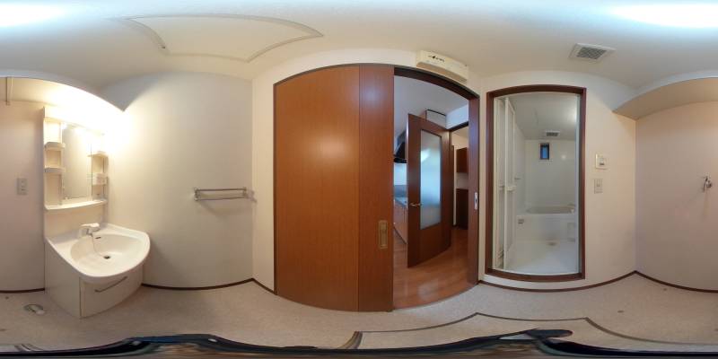 パノラマ画像洗面所