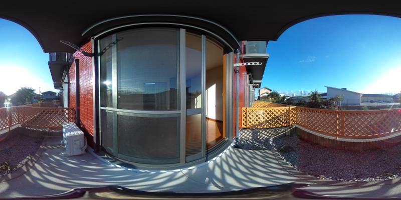 パノラマ画像バルコニー