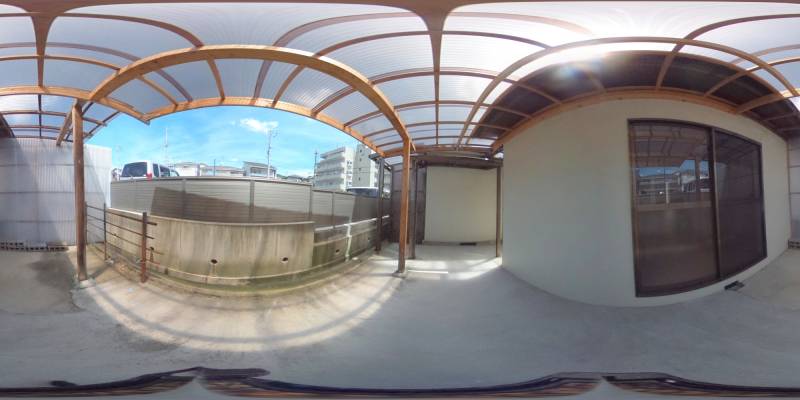パノラマ画像バルコニー