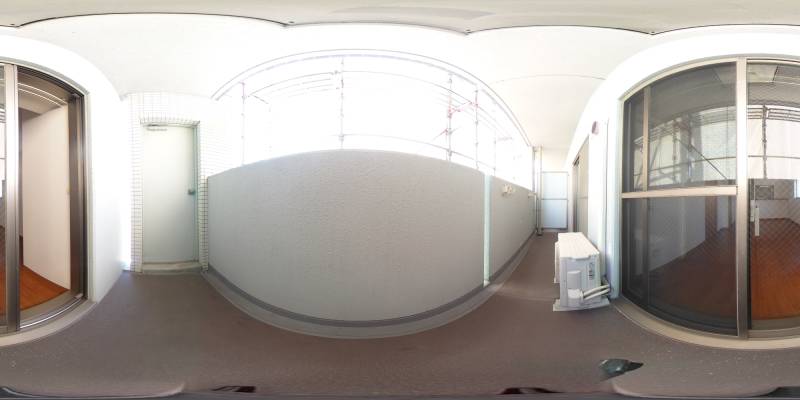 パノラマ画像バルコニー