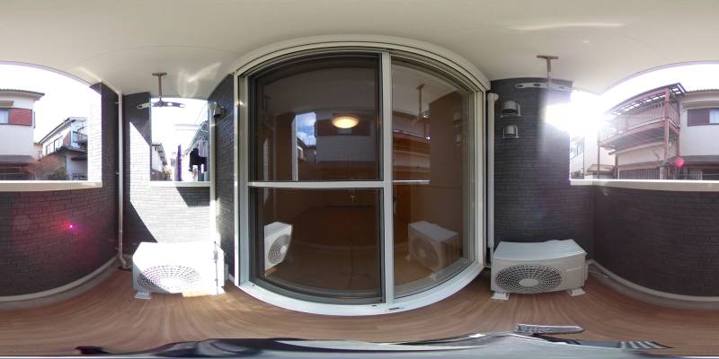 パノラマ画像バルコニー