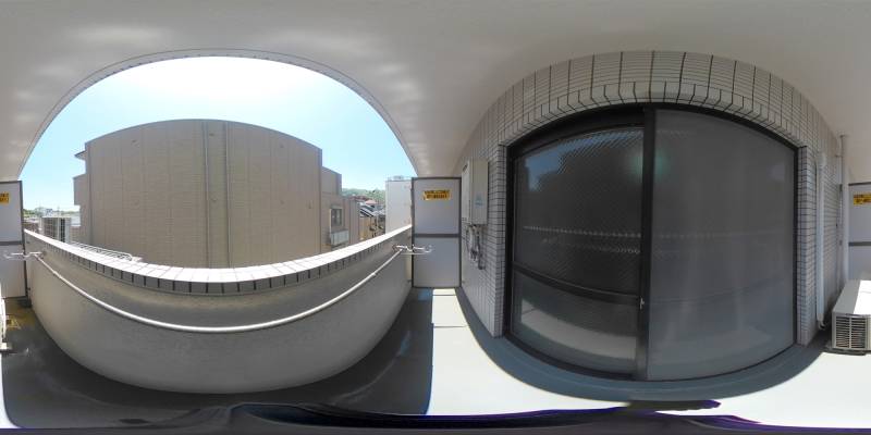 パノラマ画像バルコニー