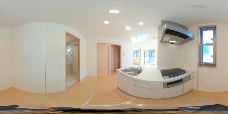 パノラマ画像キッチン