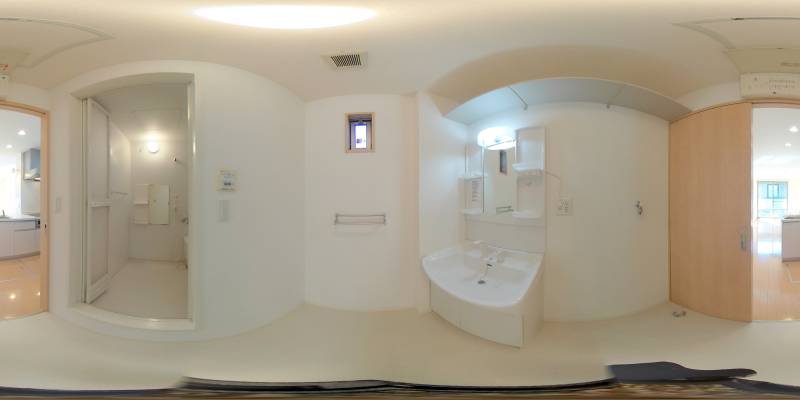 パノラマ画像洗面所