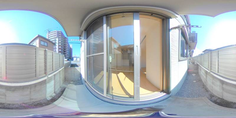 パノラマ画像バルコニー