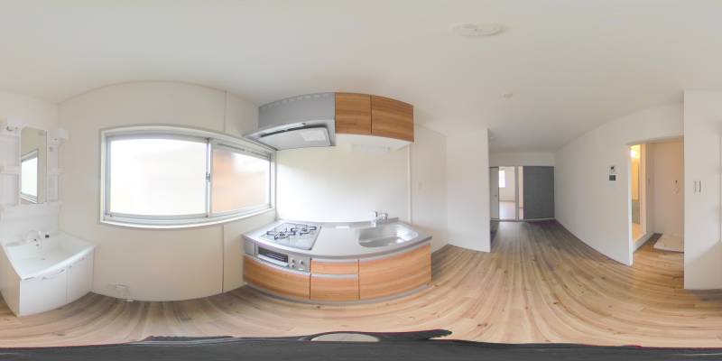 パノラマ画像キッチン