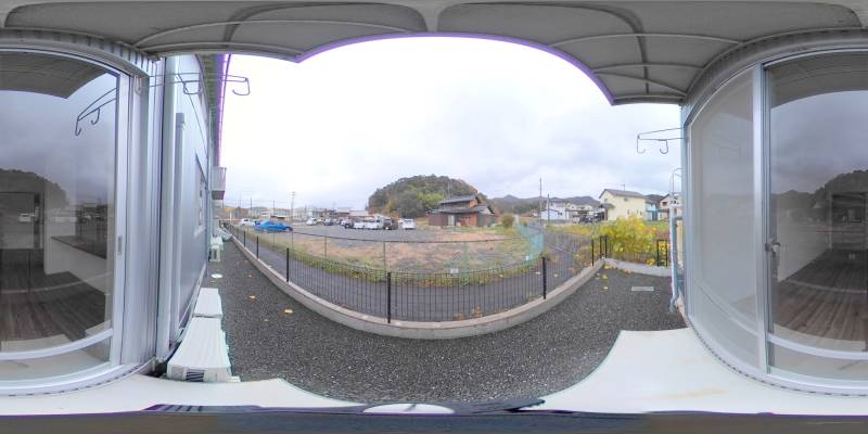 パノラマ画像バルコニー