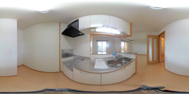 パノラマ画像キッチン
