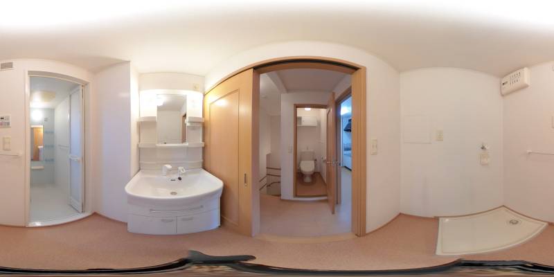 パノラマ画像洗面所