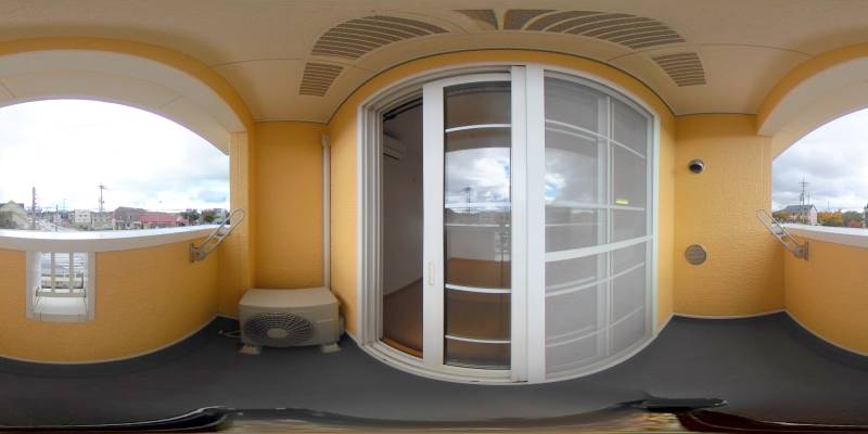 パノラマ画像バルコニー