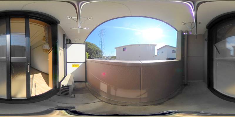 パノラマ画像バルコニー