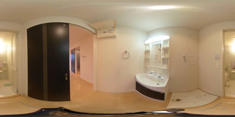 パノラマ画像洗面所