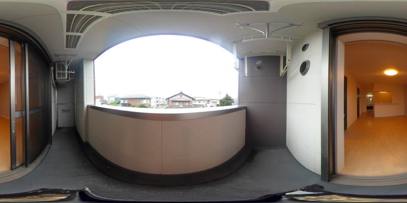 パノラマ画像バルコニー