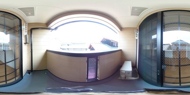 パノラマ画像バルコニー