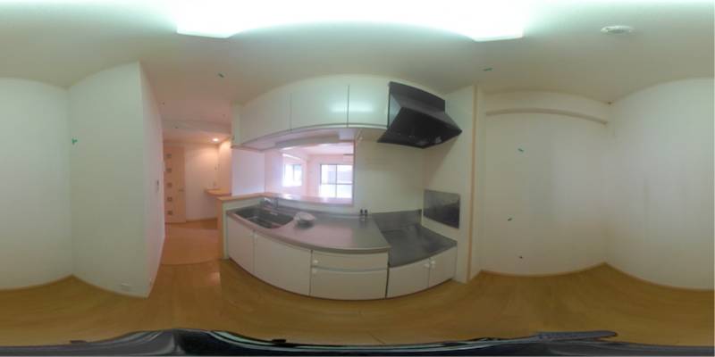 パノラマ画像キッチン