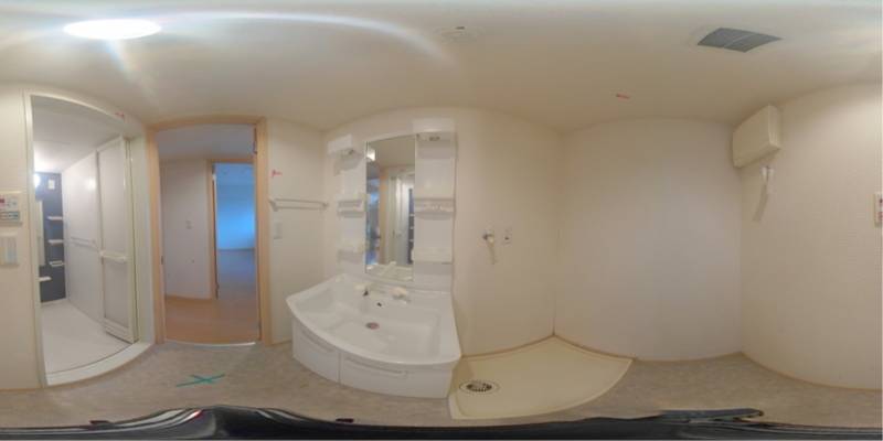 パノラマ画像洗面所