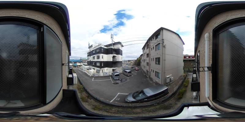 パノラマ画像バルコニー