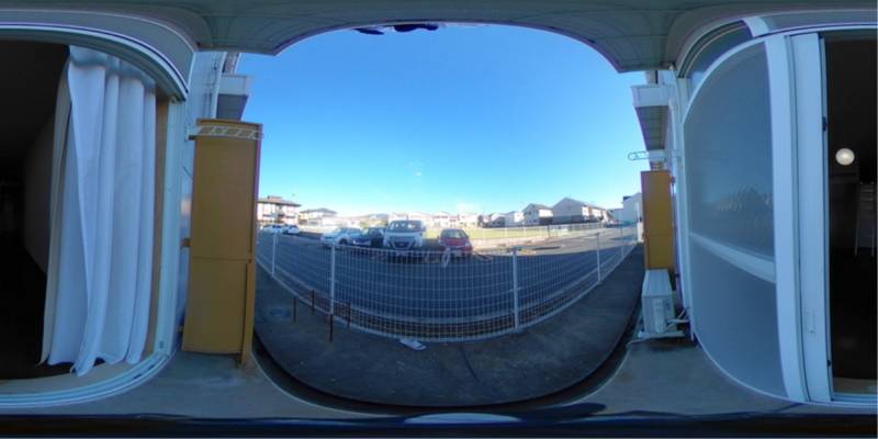 パノラマ画像バルコニー